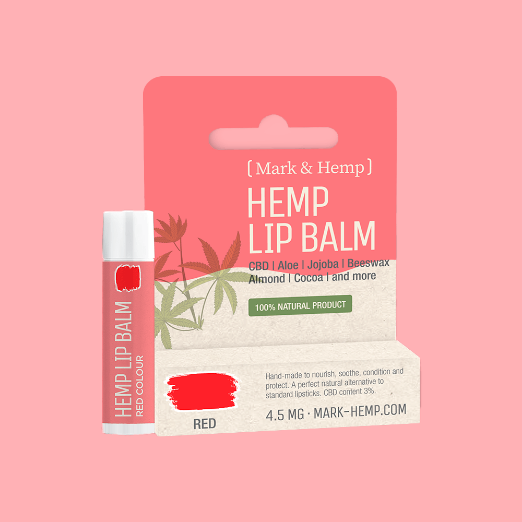 M&H HAMP LIP BALM RØD